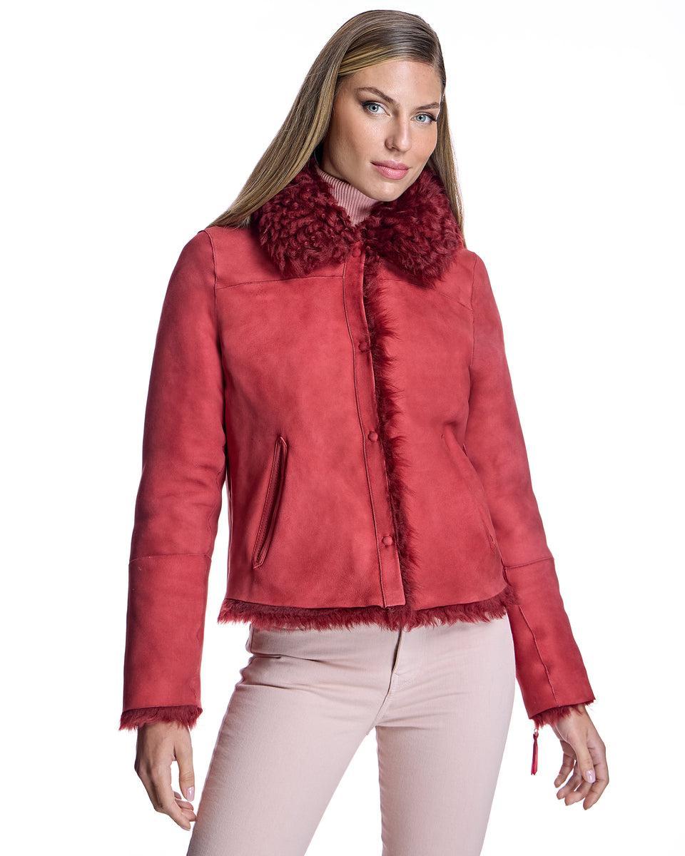 Reversible Curly Lamb Jacket Product Image