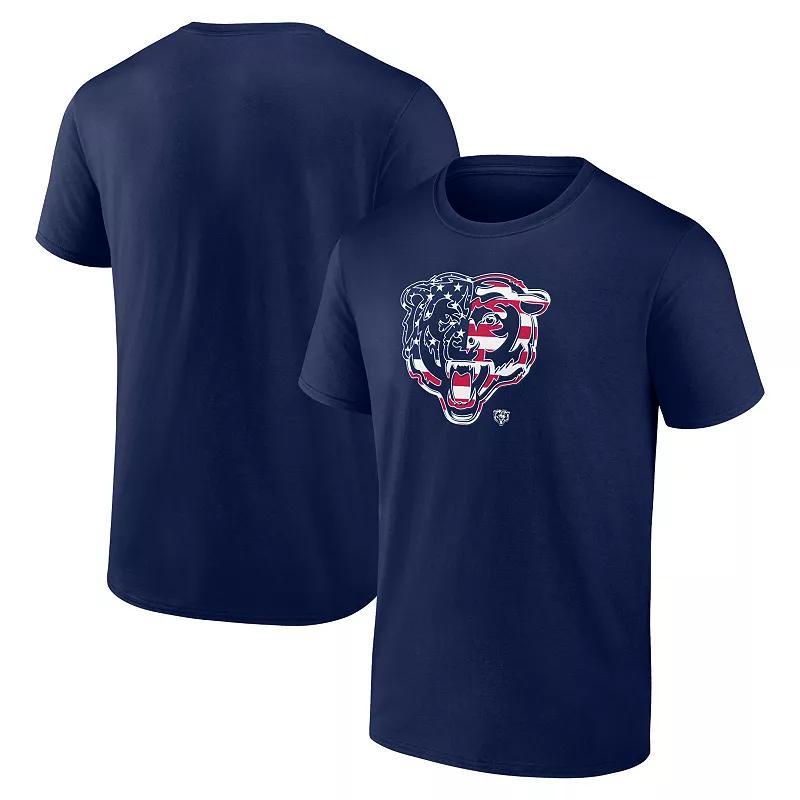 Men's Navy Chicago Bears Americana T-Shirt, Size: 2XL, Blue Product Image