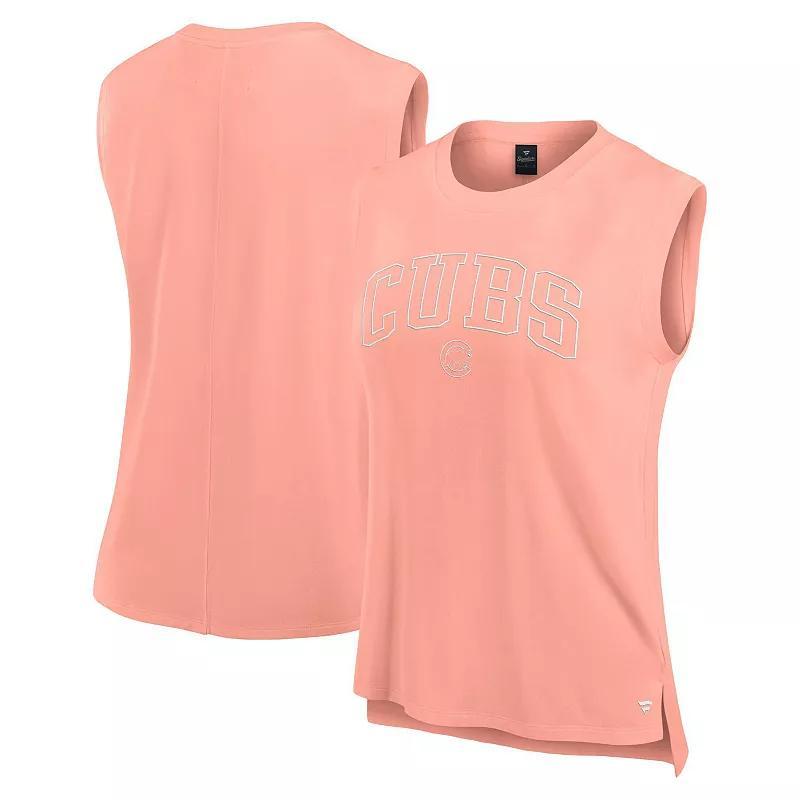 Women's Fanatics Signature Coral Chicago Cubs Studio Gym Tank Top, Size: Small, Pink O Product Image