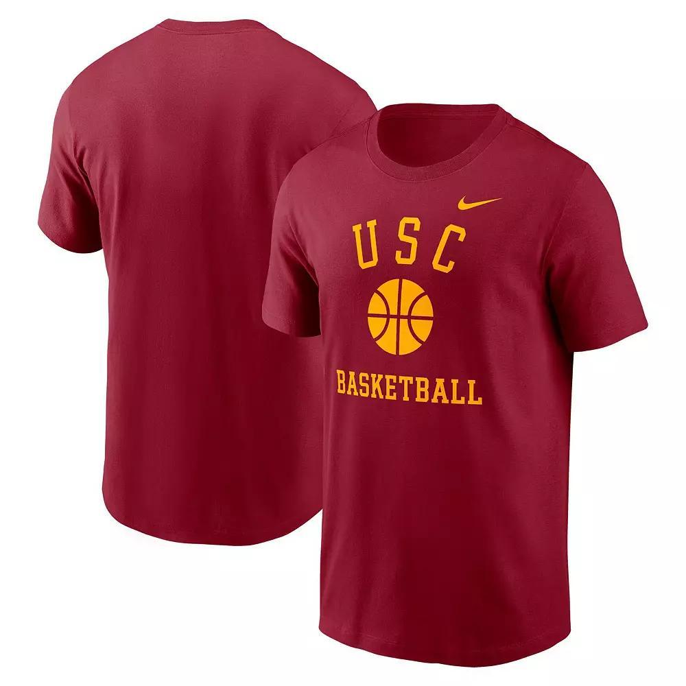 Men's Nike Cardinal USC Trojans Basketball Icon T-Shirt, Size: Large, Red Product Image