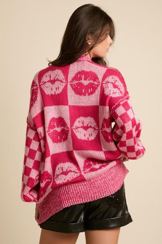 Oversized Sweater with a Kiss Product Image