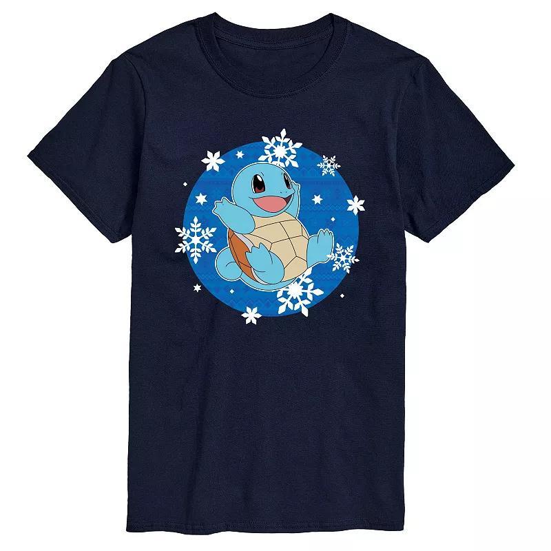 Big & Tall Pokemon Squirtle Snowflake Graphic Tee, Men's,  Product Image