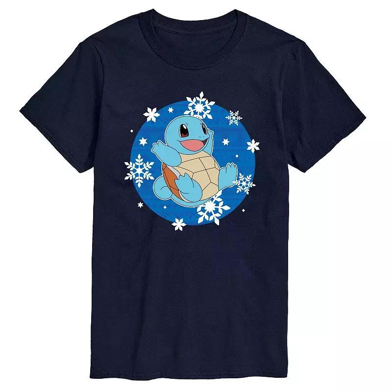 Big & Tall Pokemon Squirtle Snowflake Graphic Tee, Men's,  Product Image