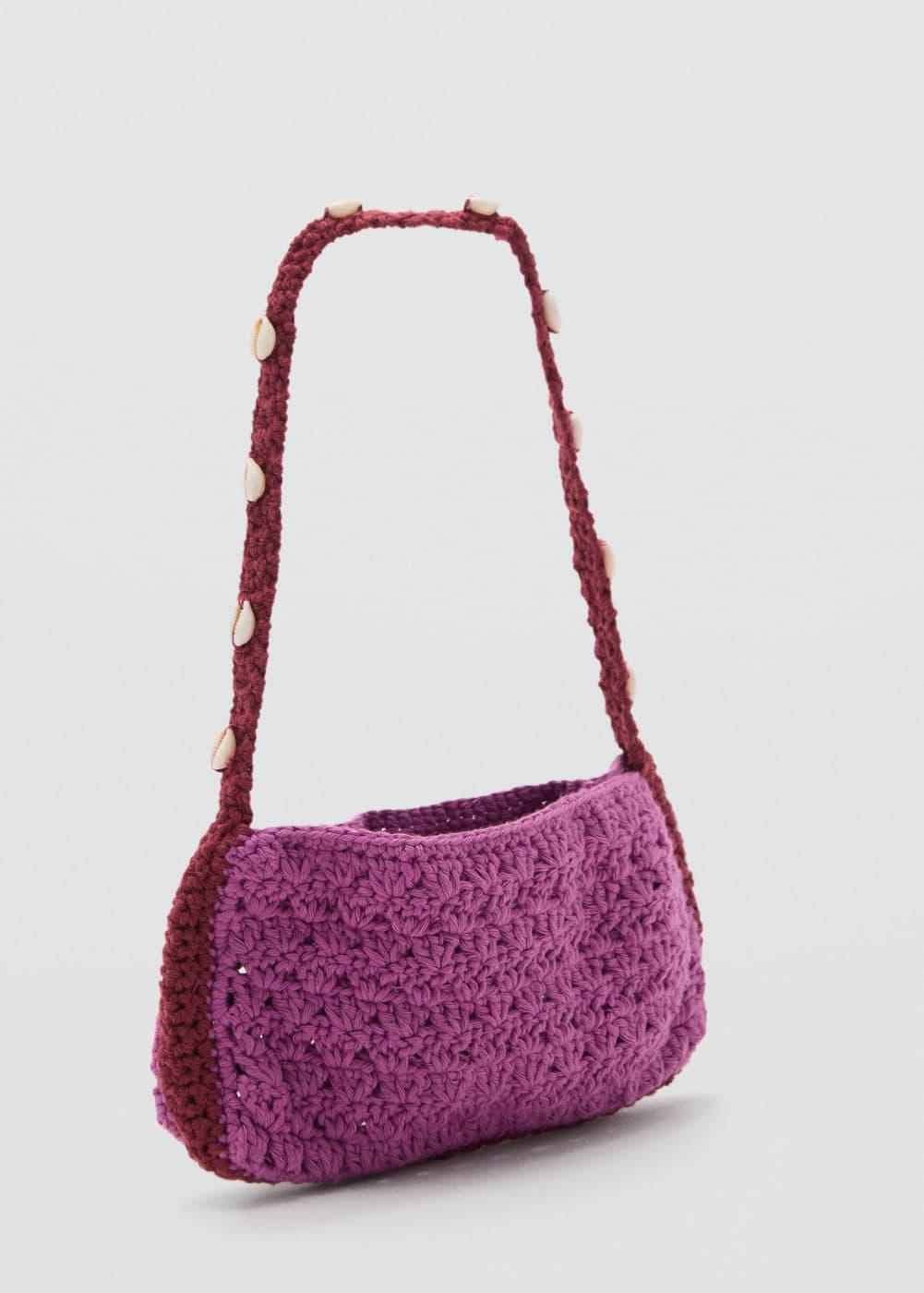 Crochet handbag - Women | MANGO USA Product Image