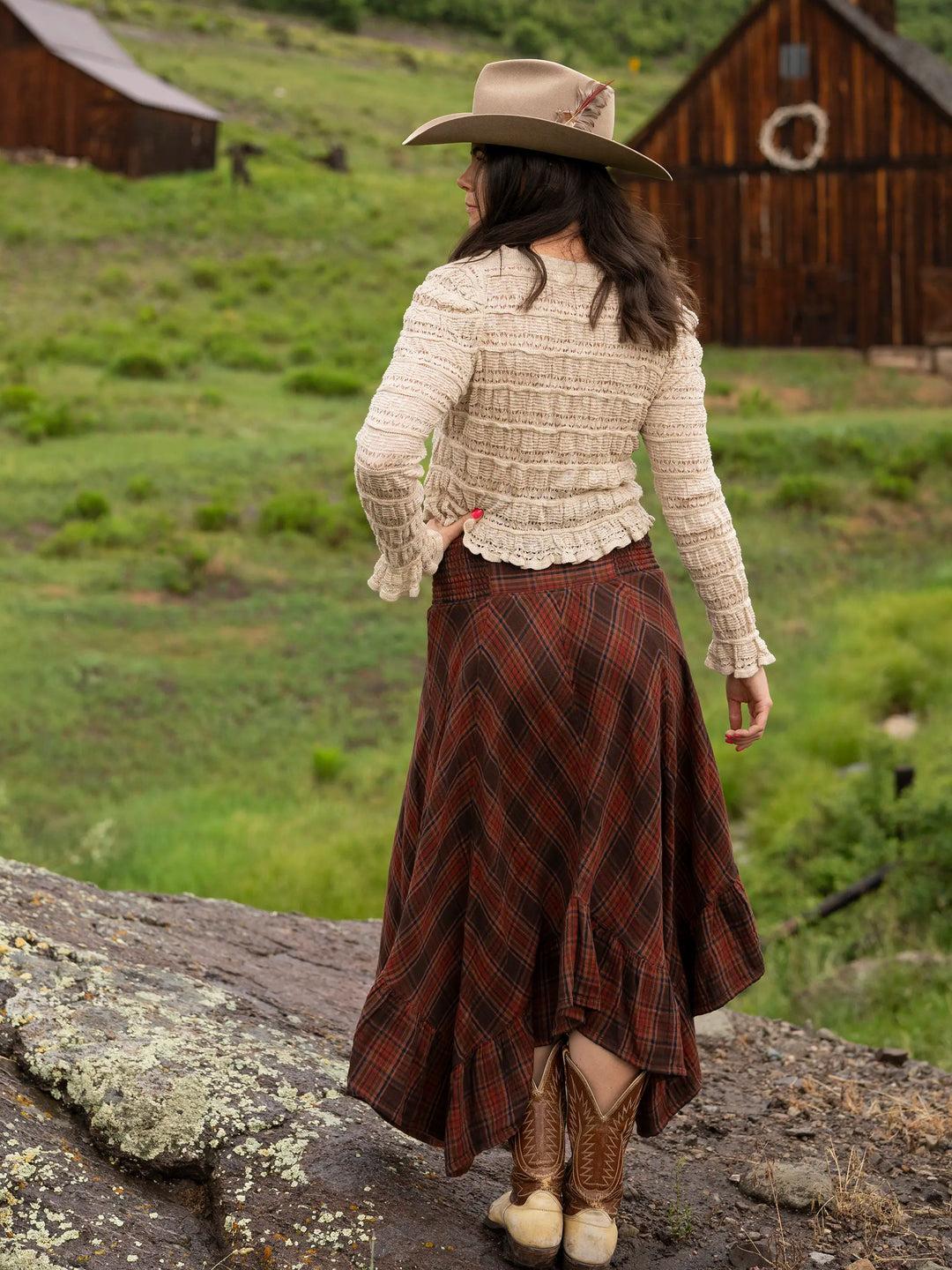 Juliet Ruffle Sweater Top - Slate Product Image