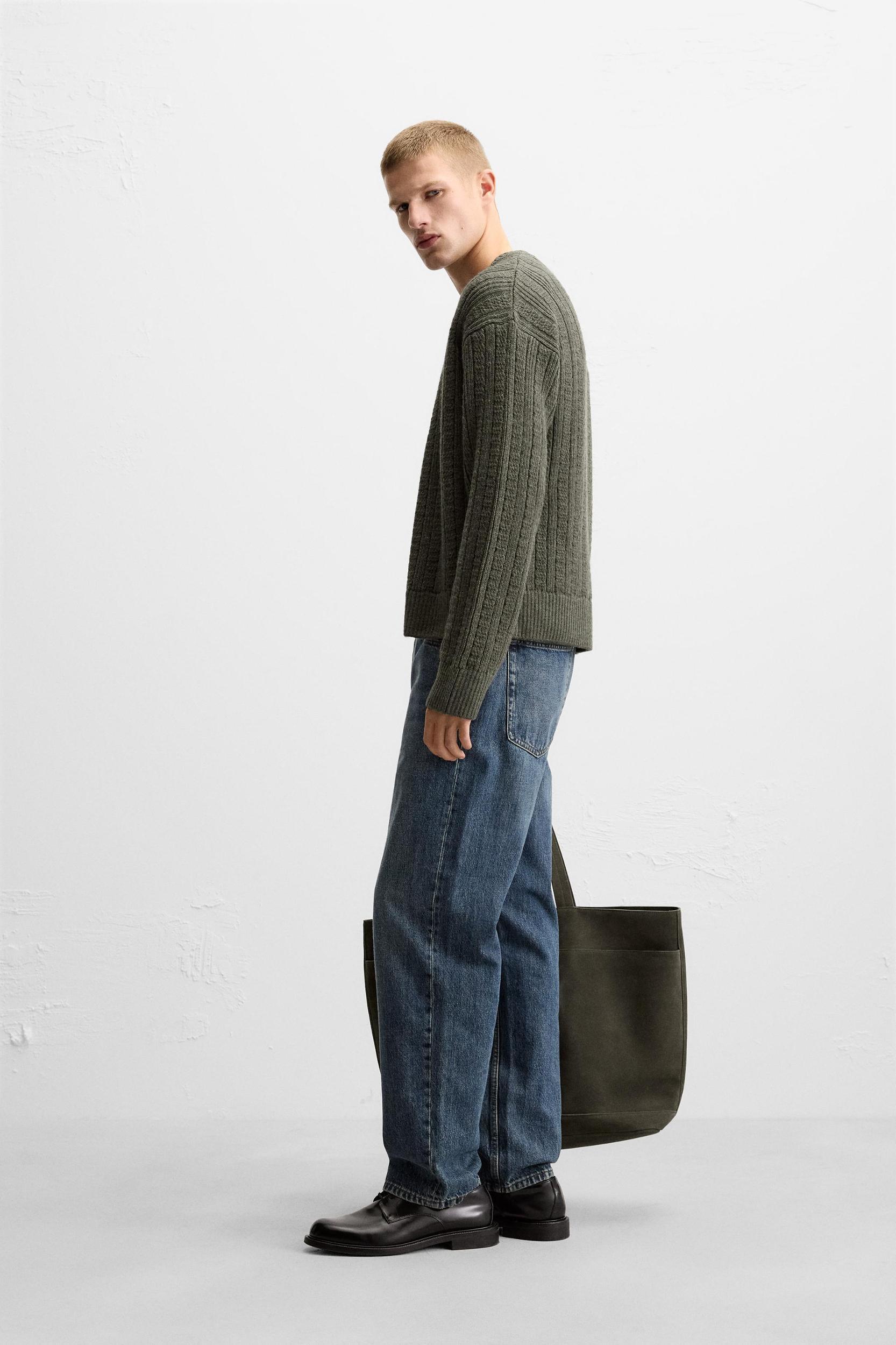 TEXTURED WEAVE WOVEN CARDIGAN Product Image