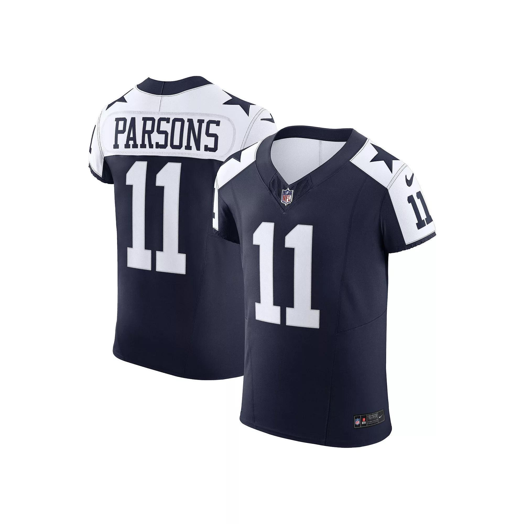 Men's Nike Micah Parsons Navy Dallas Cowboys Alternate Vapor F.U.S.E. Elite Jersey, Size: 40, Blue Product Image