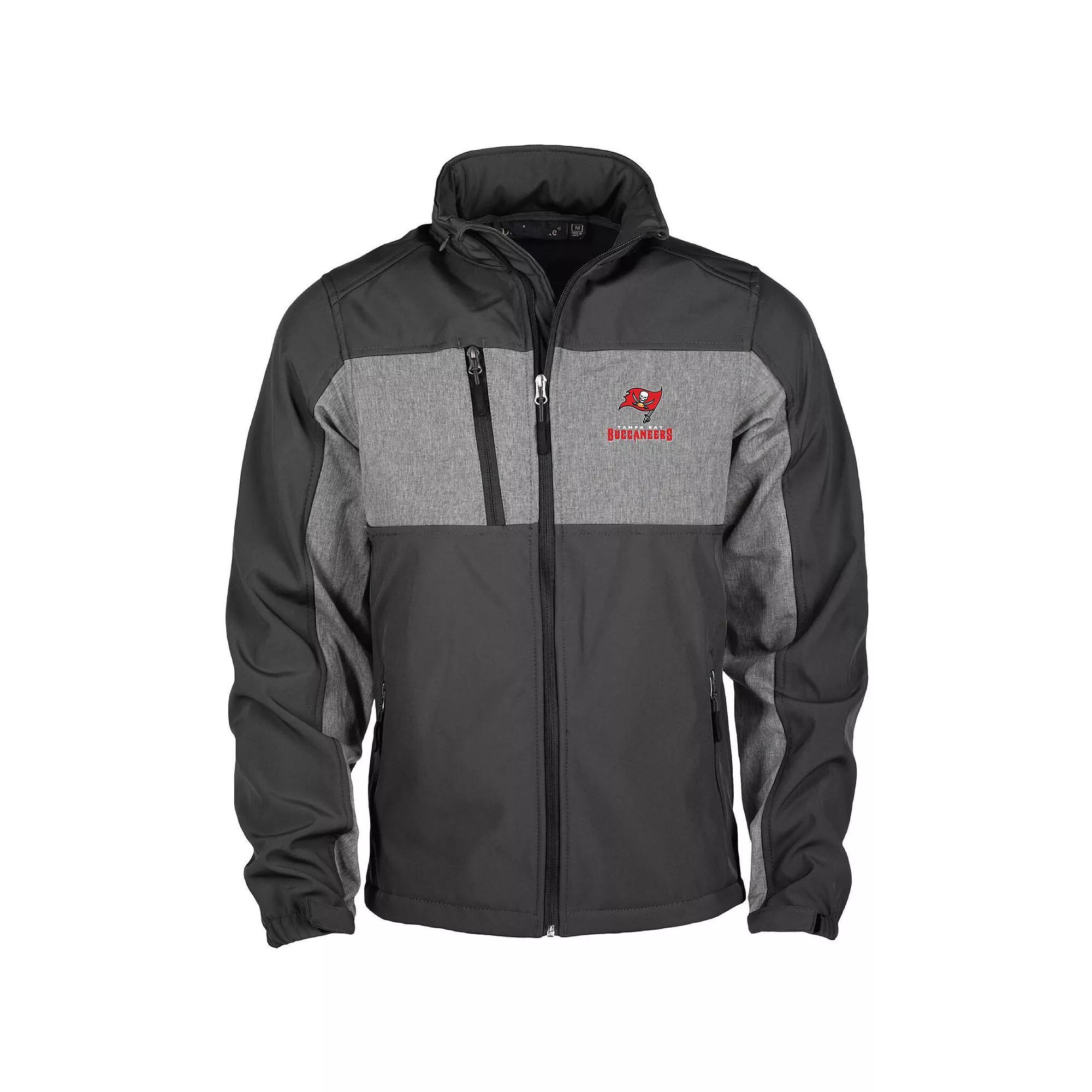 Men's Dunbrooke Black Atlanta Falcons Circle Zephyr Softshell Full-Zip Jacket, Size: Small Product Image