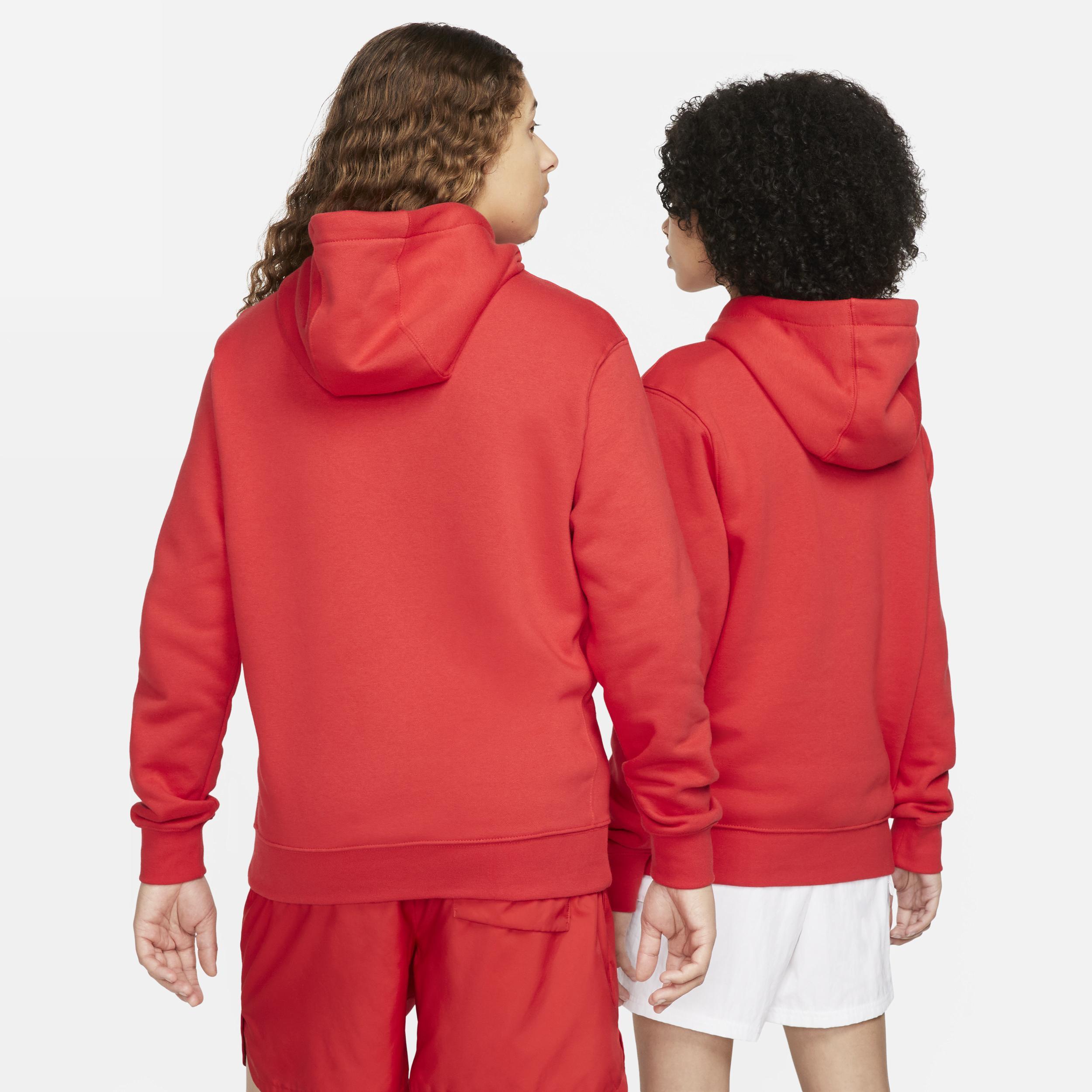 Nike Club unisex hoodie in red Product Image