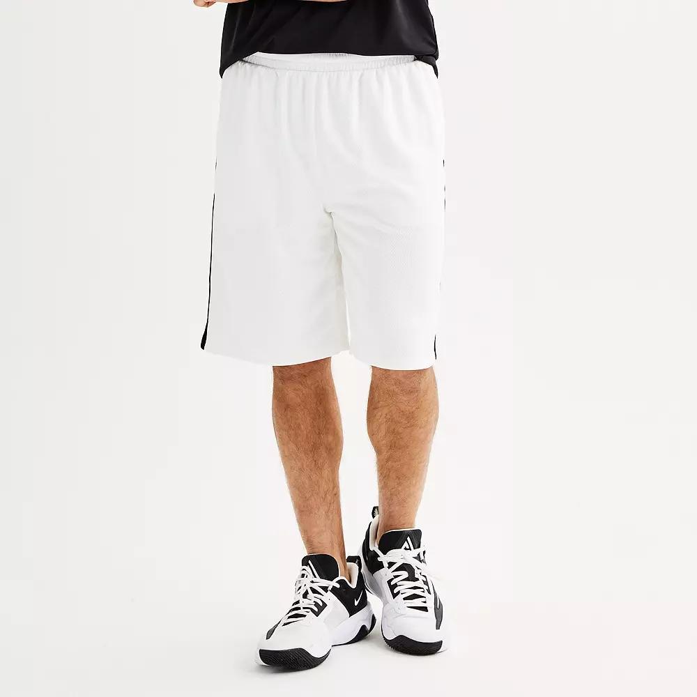 Men's Tek Gear® 10.5 in. Basketball Shorts, Size: Large, Modern White Product Image