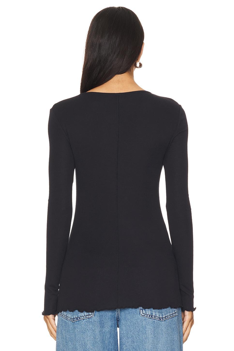 x Intimately FP Long Nights Layering Top In Black Free People Product Image