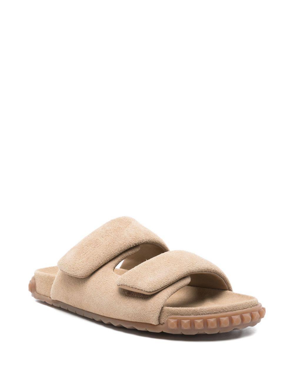 Twist double-strap suede sandals Product Image