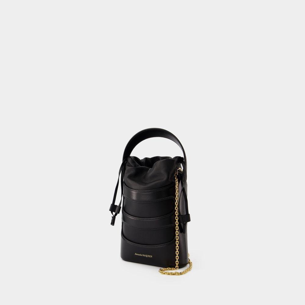 ALEXANDER MCQUEEN The Rise Mini Crossbody -  - Leather - Black Product Image