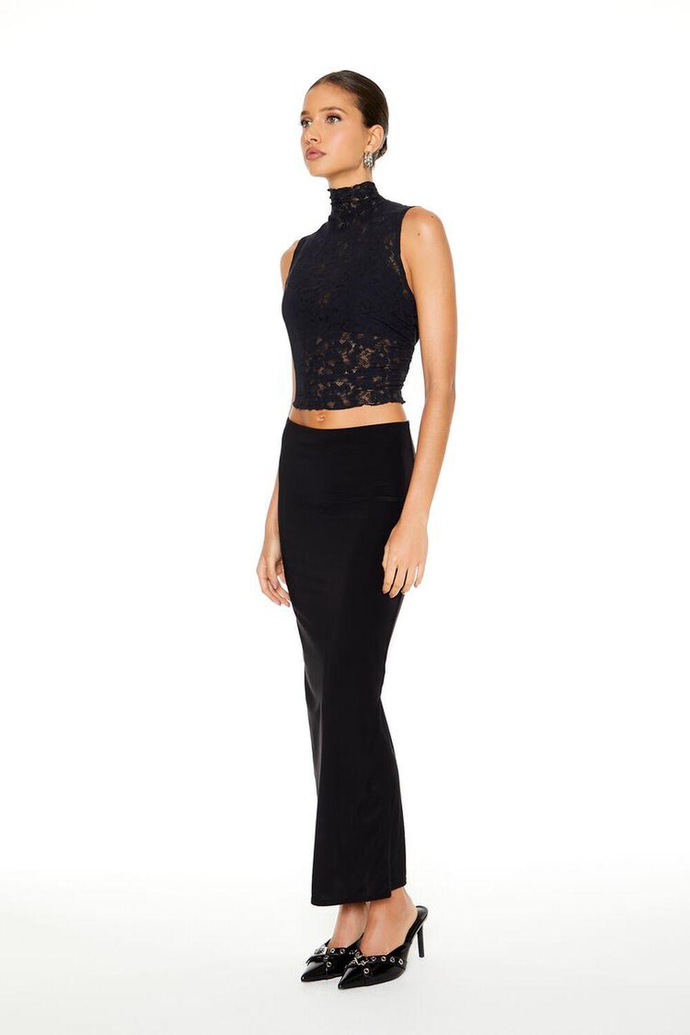 Fitted Split-Hem Maxi Skirt | Forever 21 Product Image