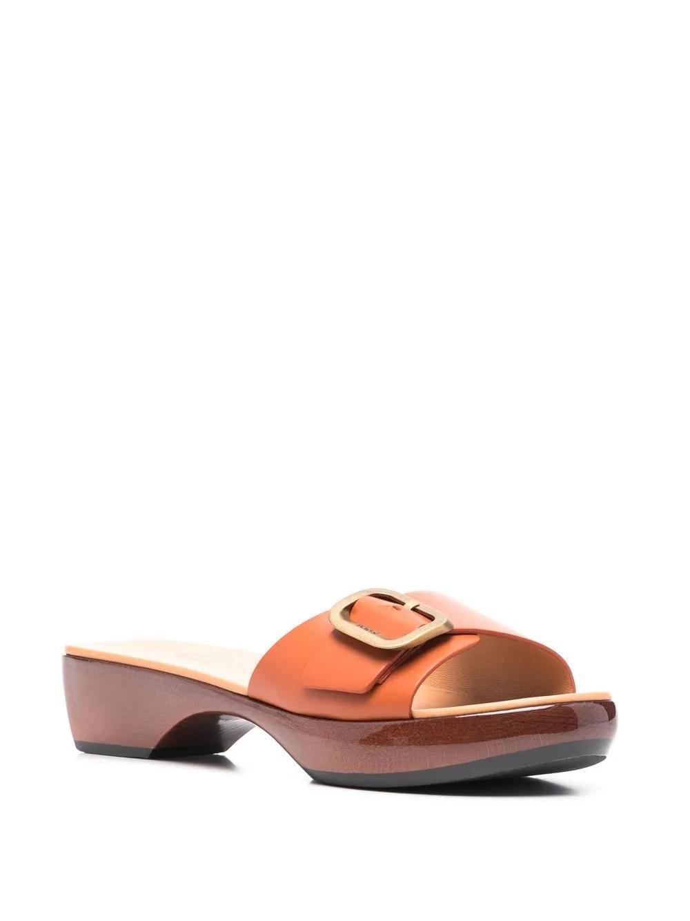 TOD'S Clog-style Slides In Orange Product Image