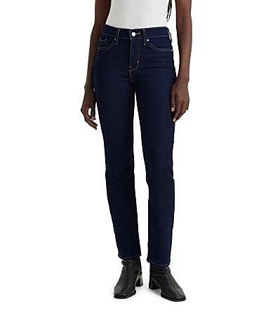 Women's Levi's® 314™ Shaping Straight Jeans, Size: 27(US 4)Medium, Olive Black Twill Product Image