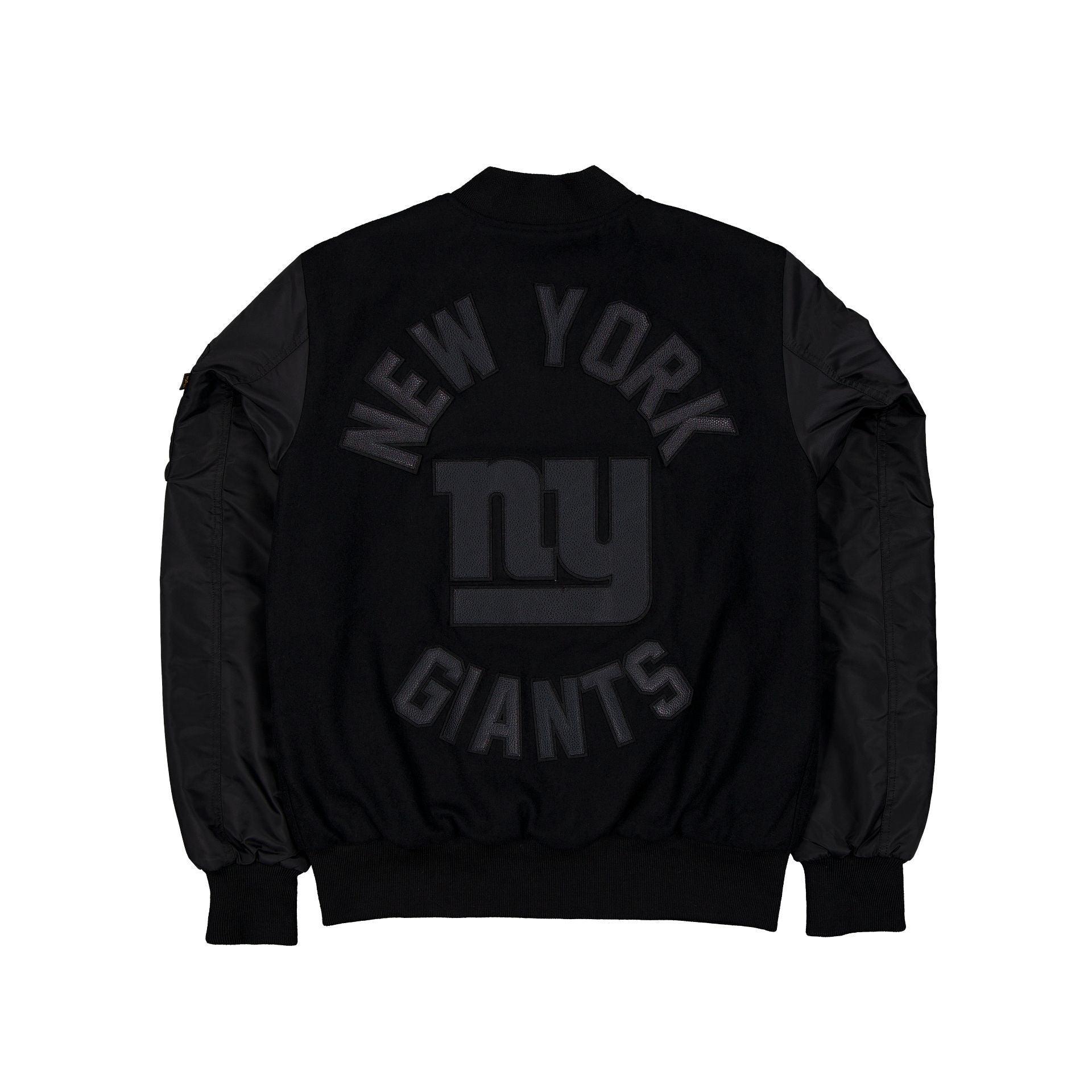 Alpha Industries x Las Vegas Raiders MA-1 Wool Varsity Jacket Black Male Product Image