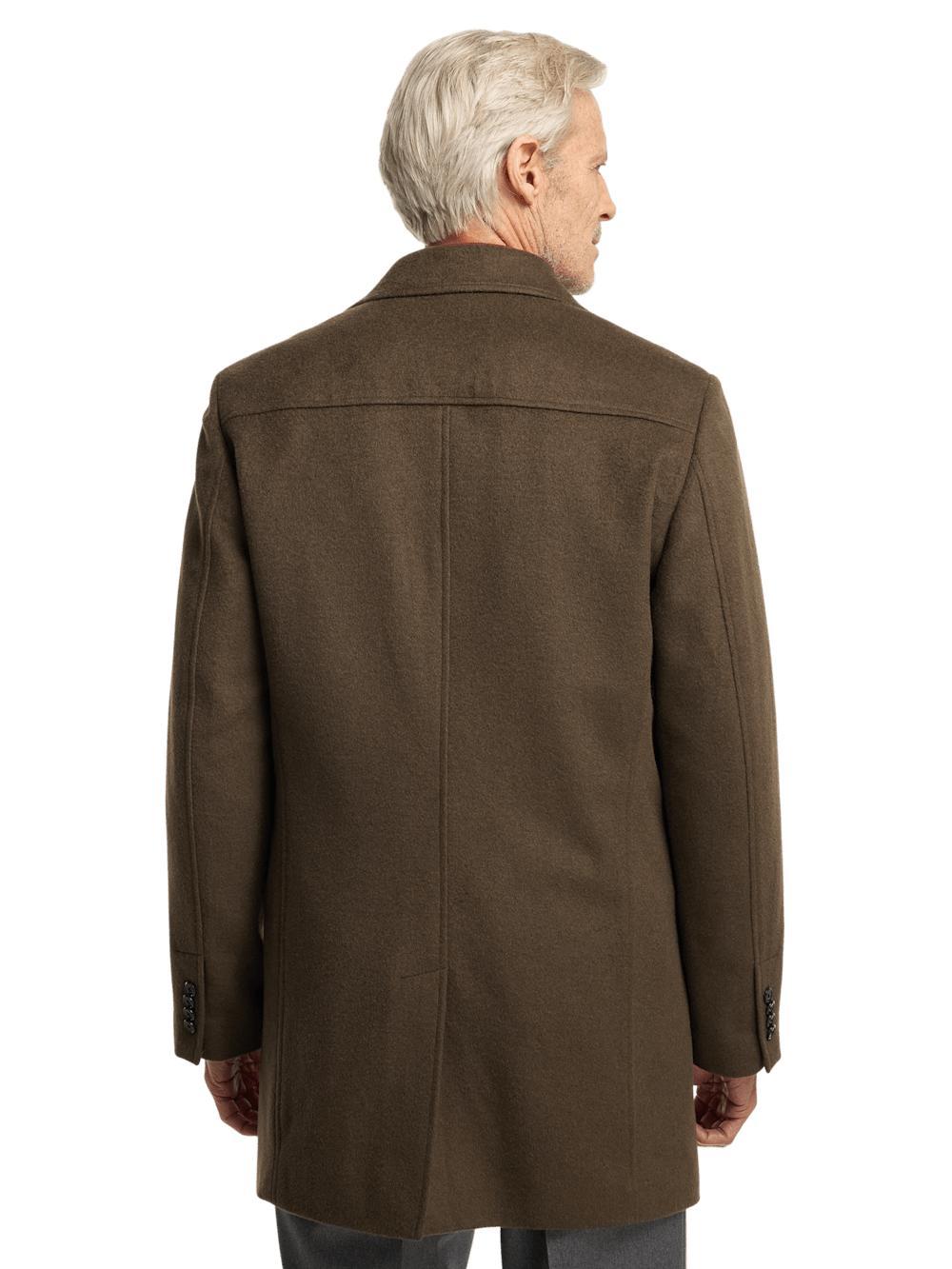 Wool Blend Topcoat - Olive Product Image