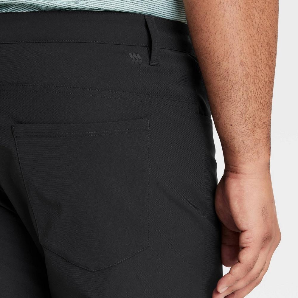 Mens Golf Slim Pants - All In Motion Black Onyx 38x30 Product Image