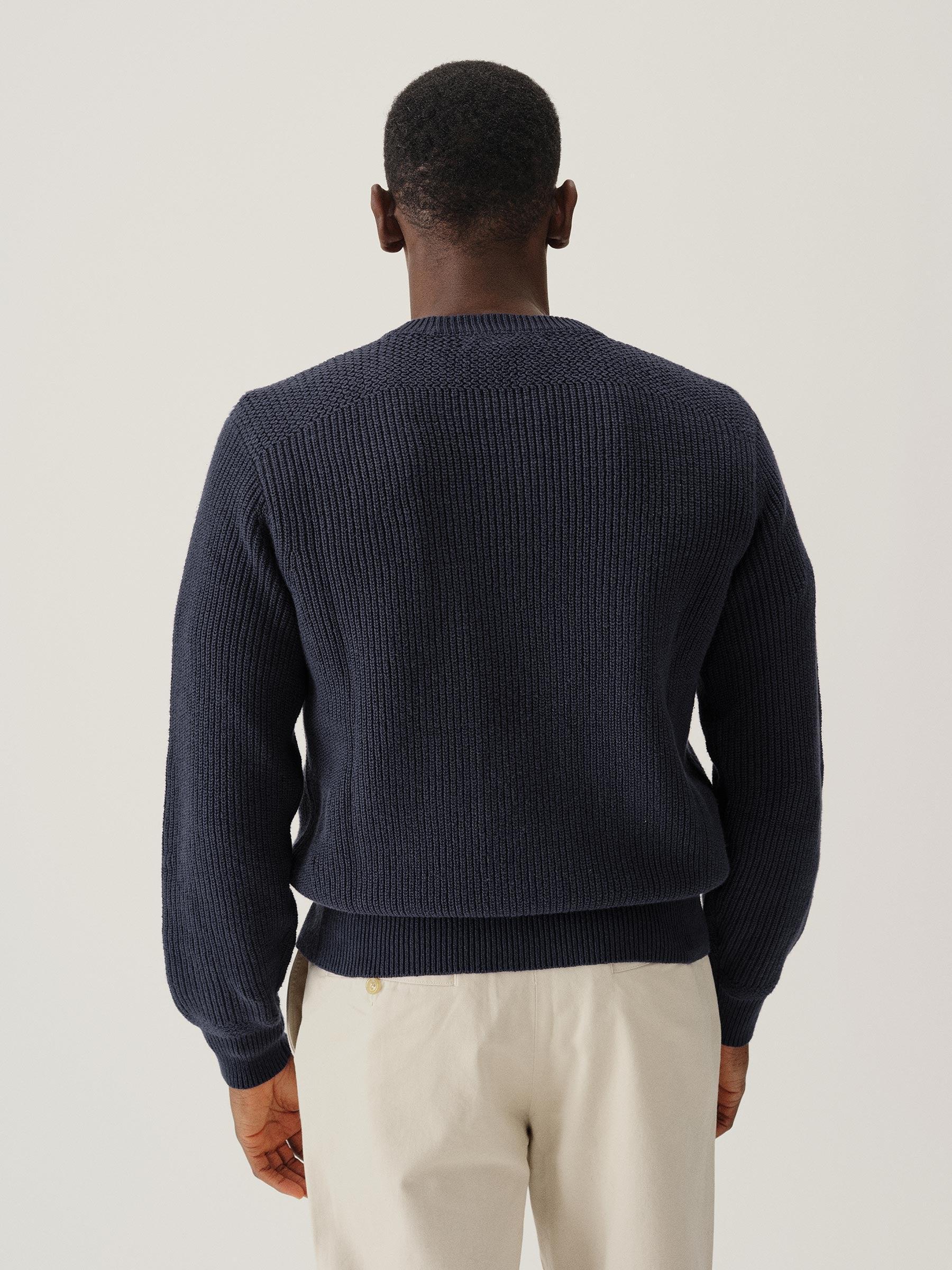 Tidal Indigo Seafarer Cotton Rib Crew Product Image