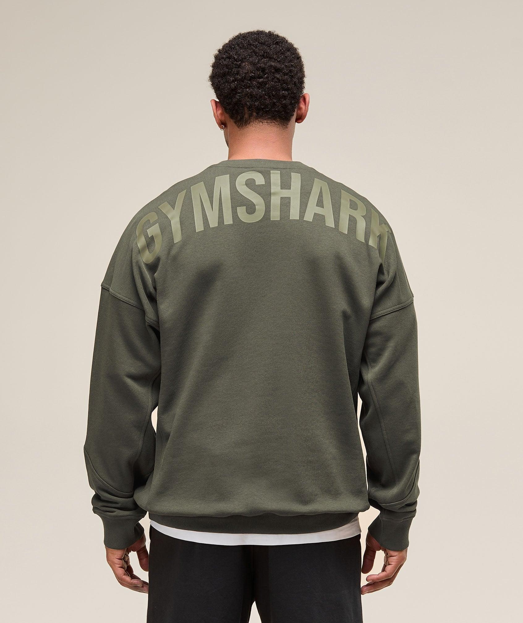 Gymshark Power Crew - Strength Green Male Product Image