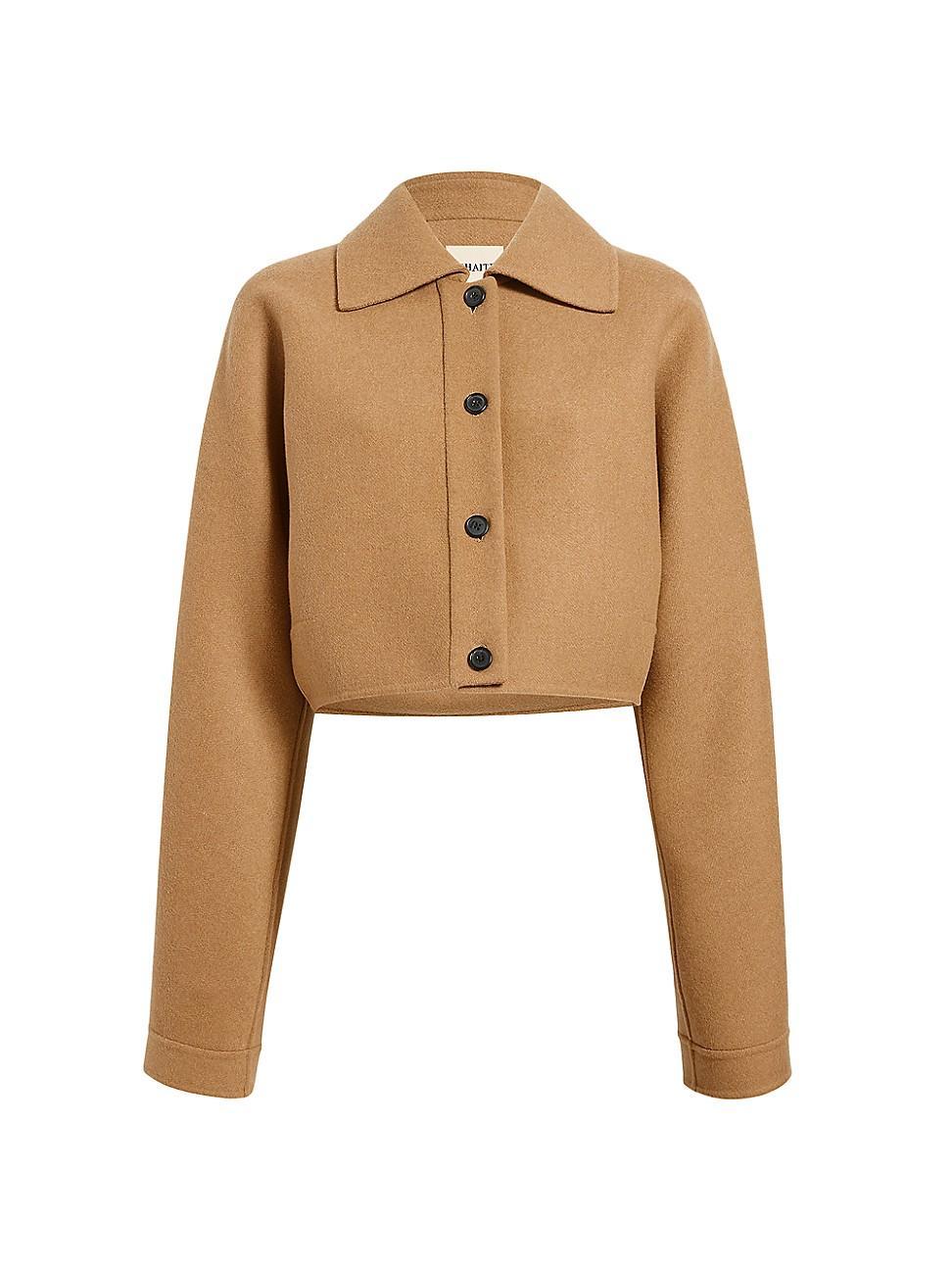 Womens Sue Wool Crop Jacket Product Image