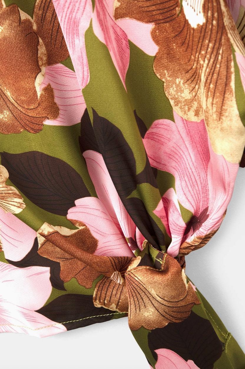 Tropical Print Blouse Product Image