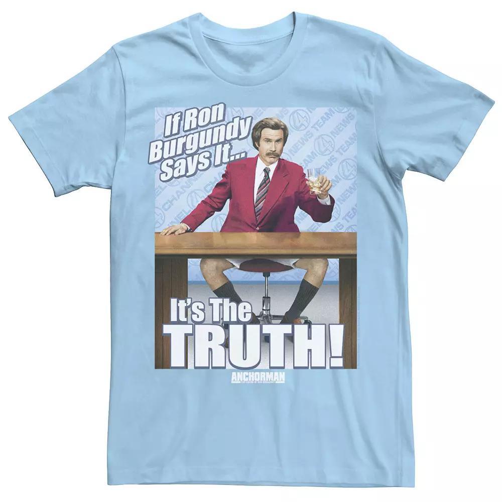 Men's Anchorman If Ron Burgundy Says It Tee,  Product Image