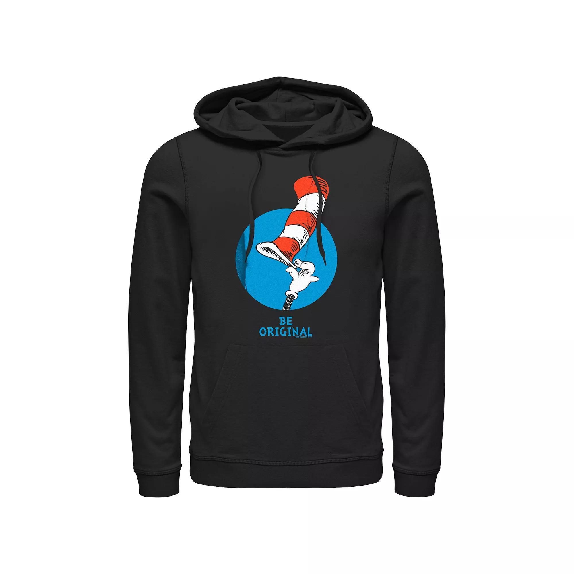 Men's Dr. Seuss Be Original Graphic Hoodie, Size: XL, Black Product Image