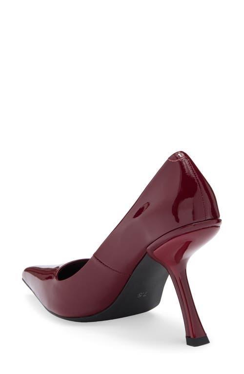 JEFFREY CAMPBELL Women's Sling It Pointed Toe Pumps In Cherry Red Patent Product Image