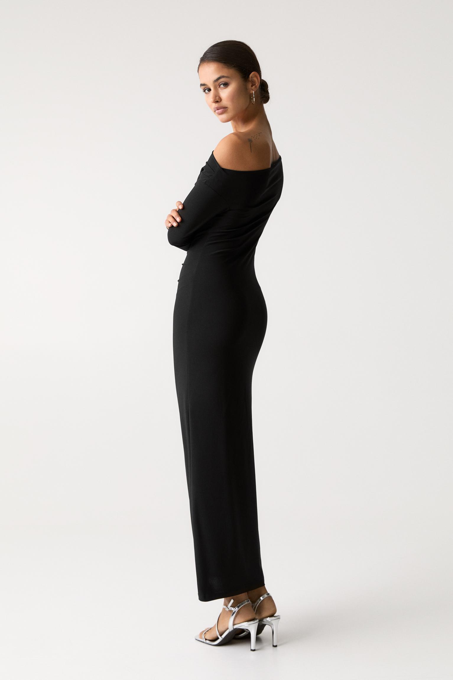 Asymmetric midi dress Product Image