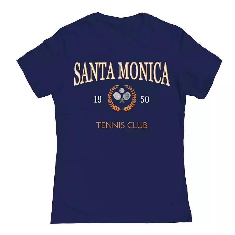 Juniors Tennis Club Womens Graphic Tee, Girls Blue Product Image