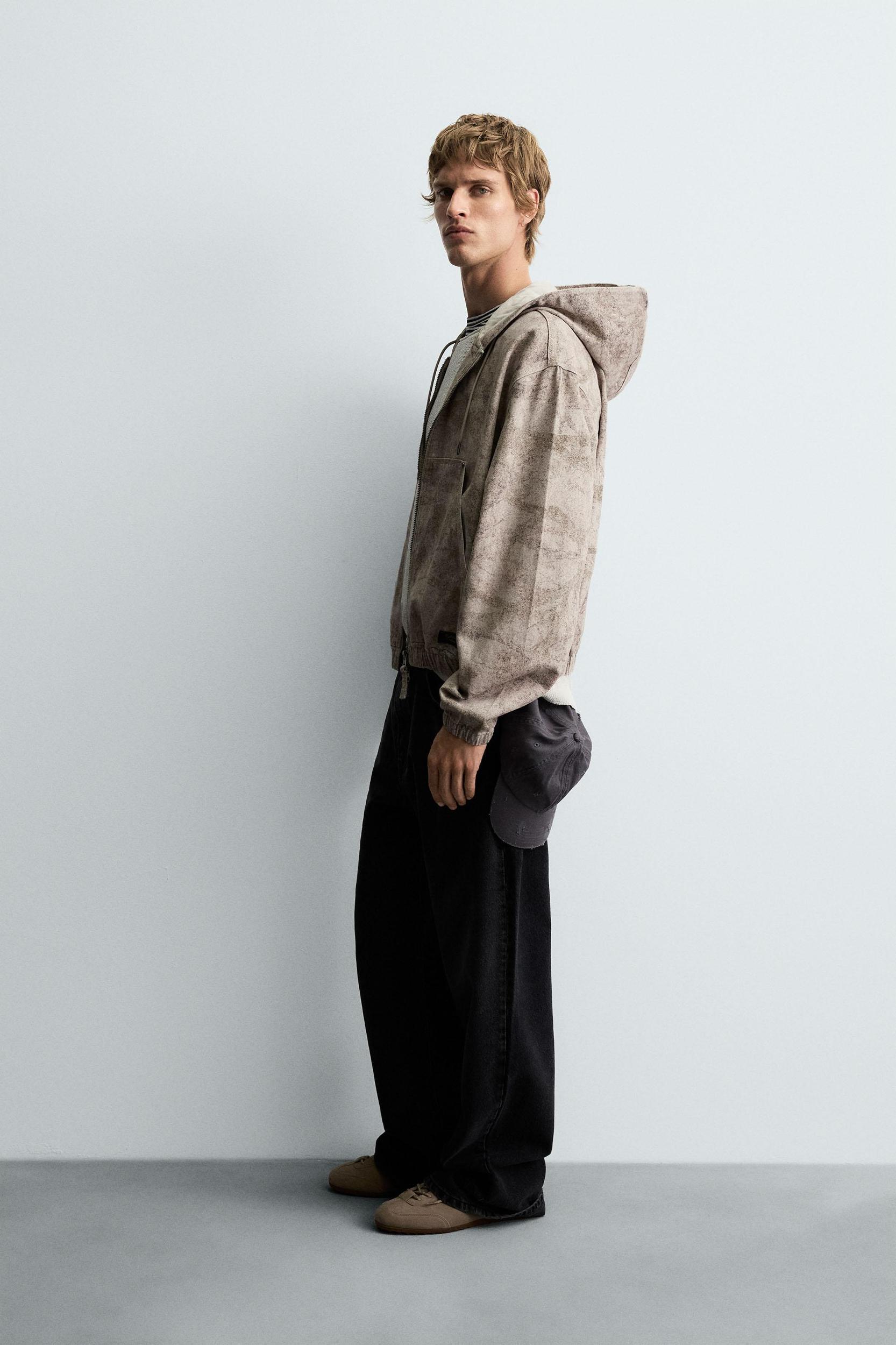 WASHED HOODED JACKET Product Image