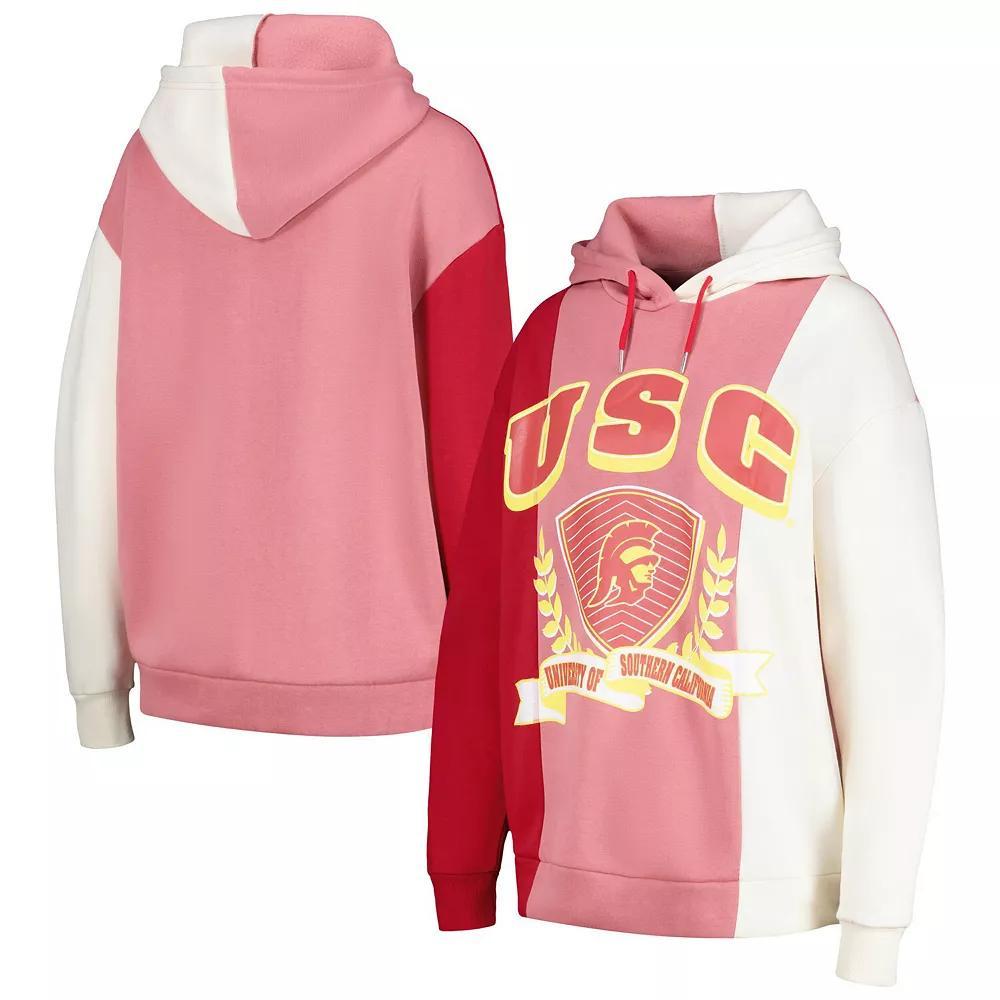 Women's Gameday Couture Cardinal USC Trojans Hall of Fame Colorblock Pullover Hoodie, Size: 2XL, Red Product Image