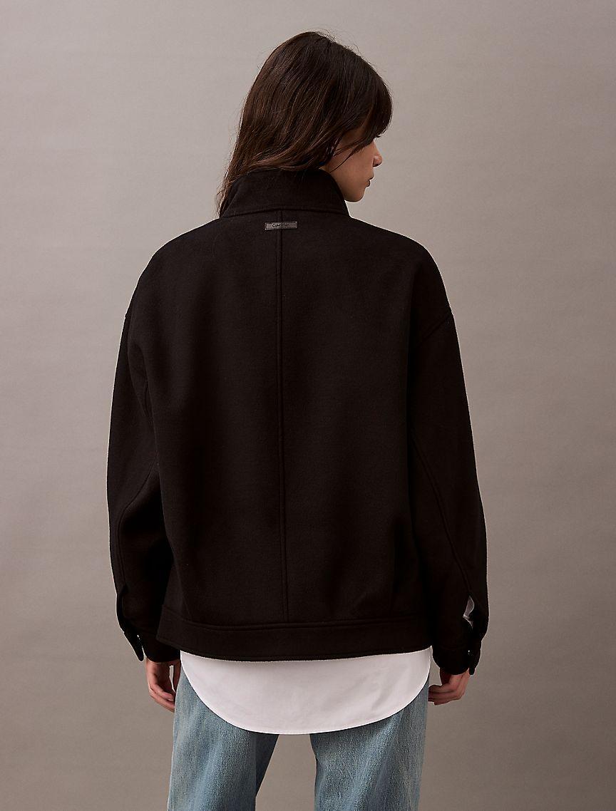 Wool Blend Bomber Jacket Product Image