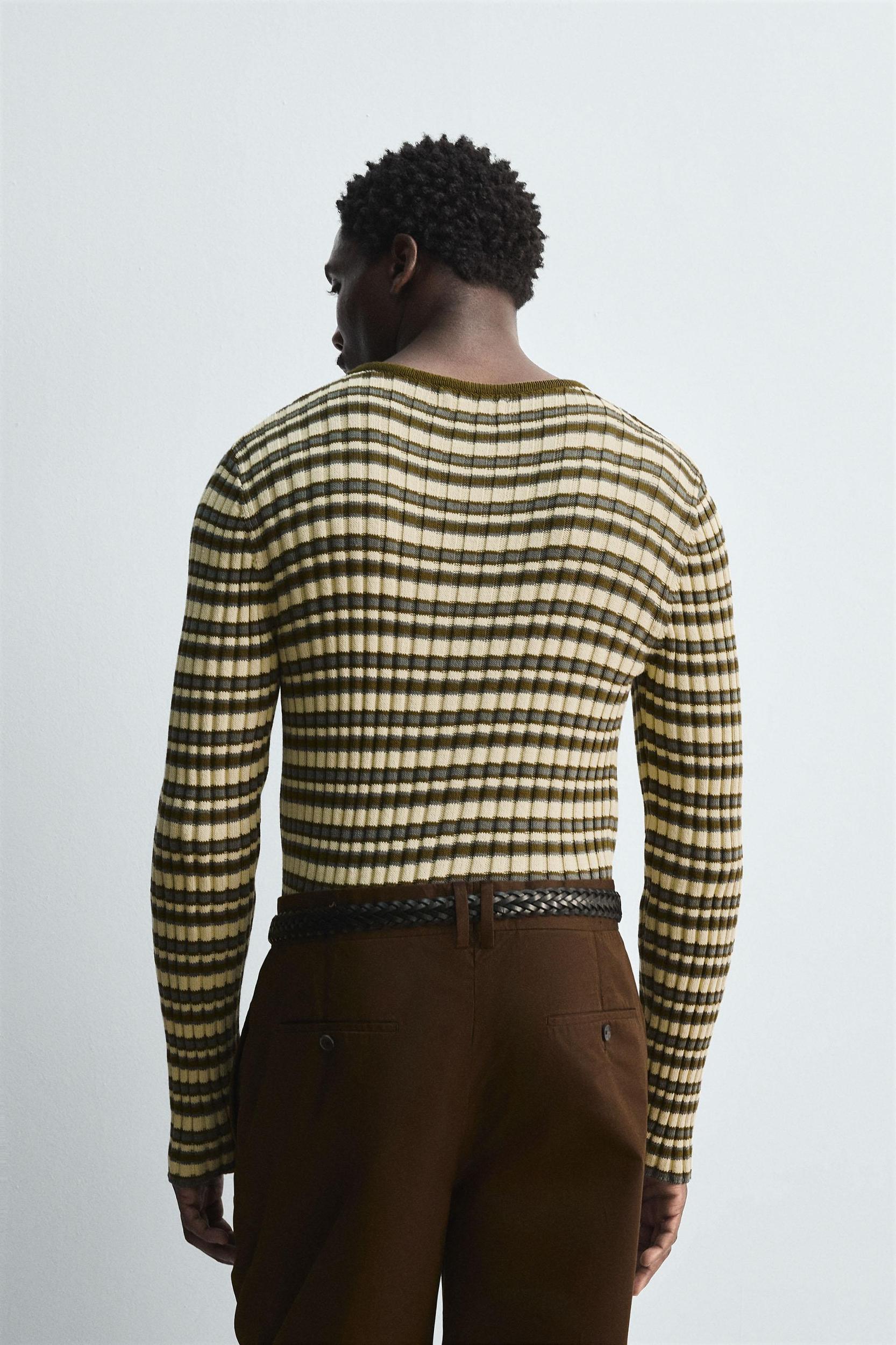STRIPED JACQUARD SWEATER Product Image
