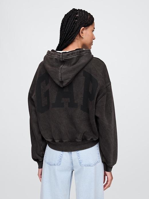 VintageSoft Cropped Hoodie Product Image