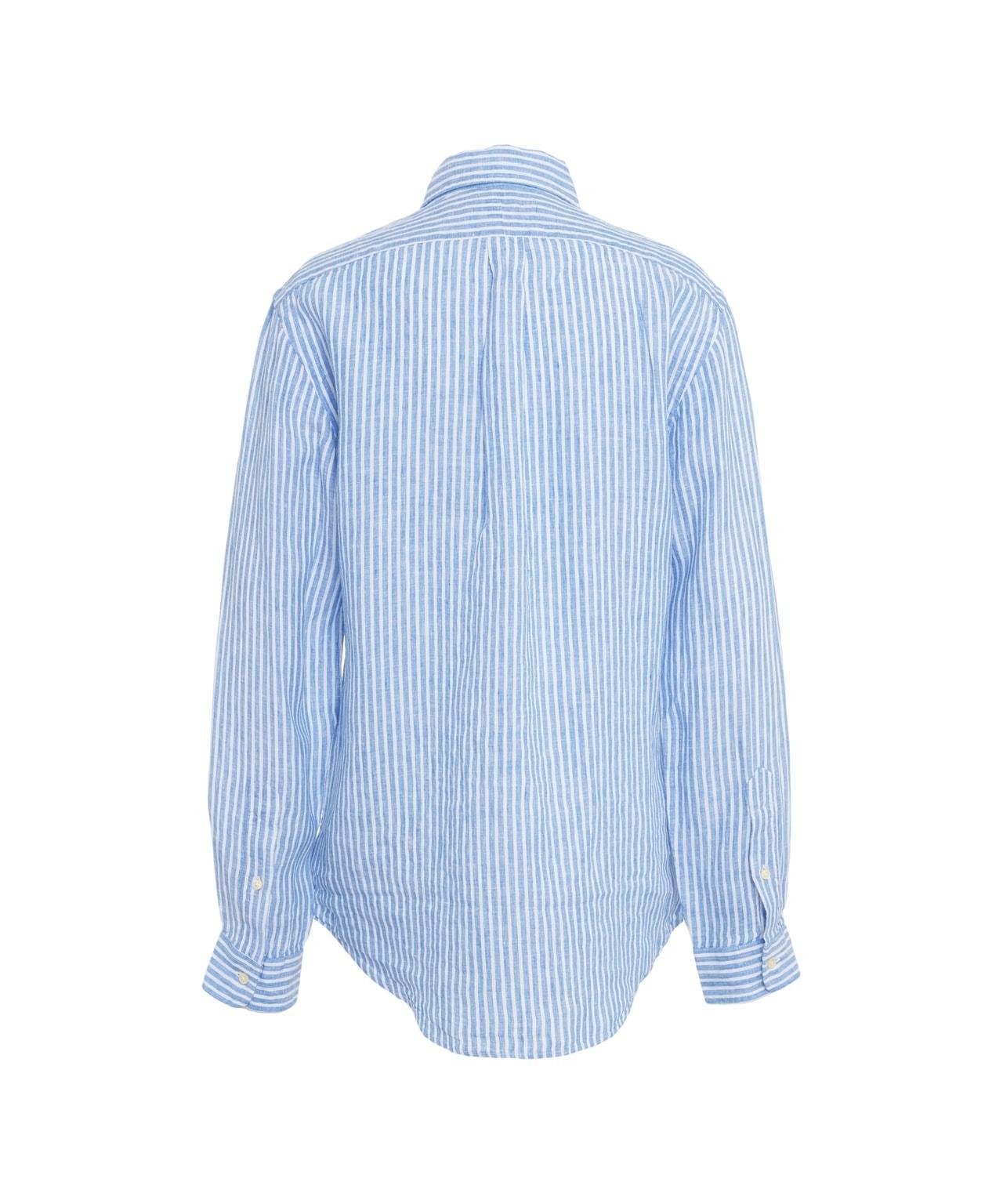 Striped shirt with logo embroidery Product Image