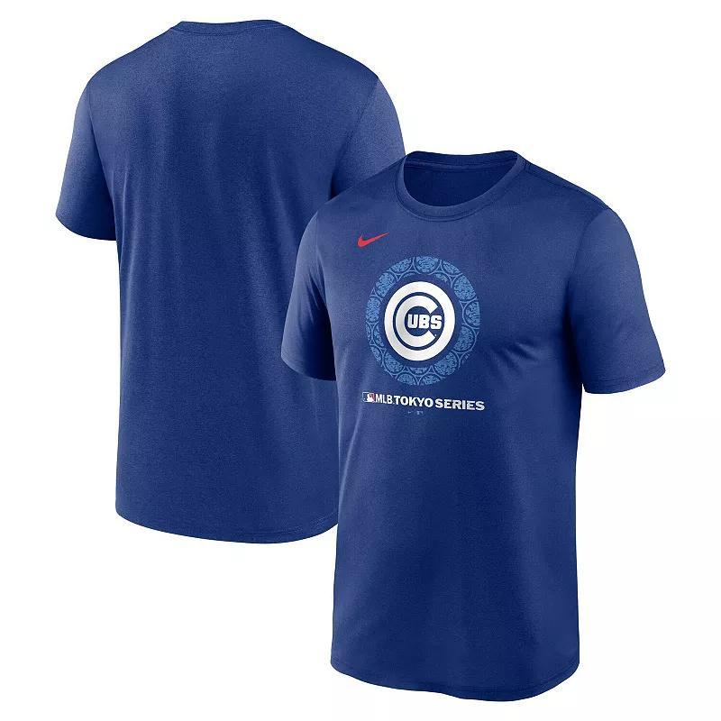 Mens Nike Royal Chicago Cubs 2025 MLB World Tour: Tokyo Series Legend Logo T-Shirt Product Image