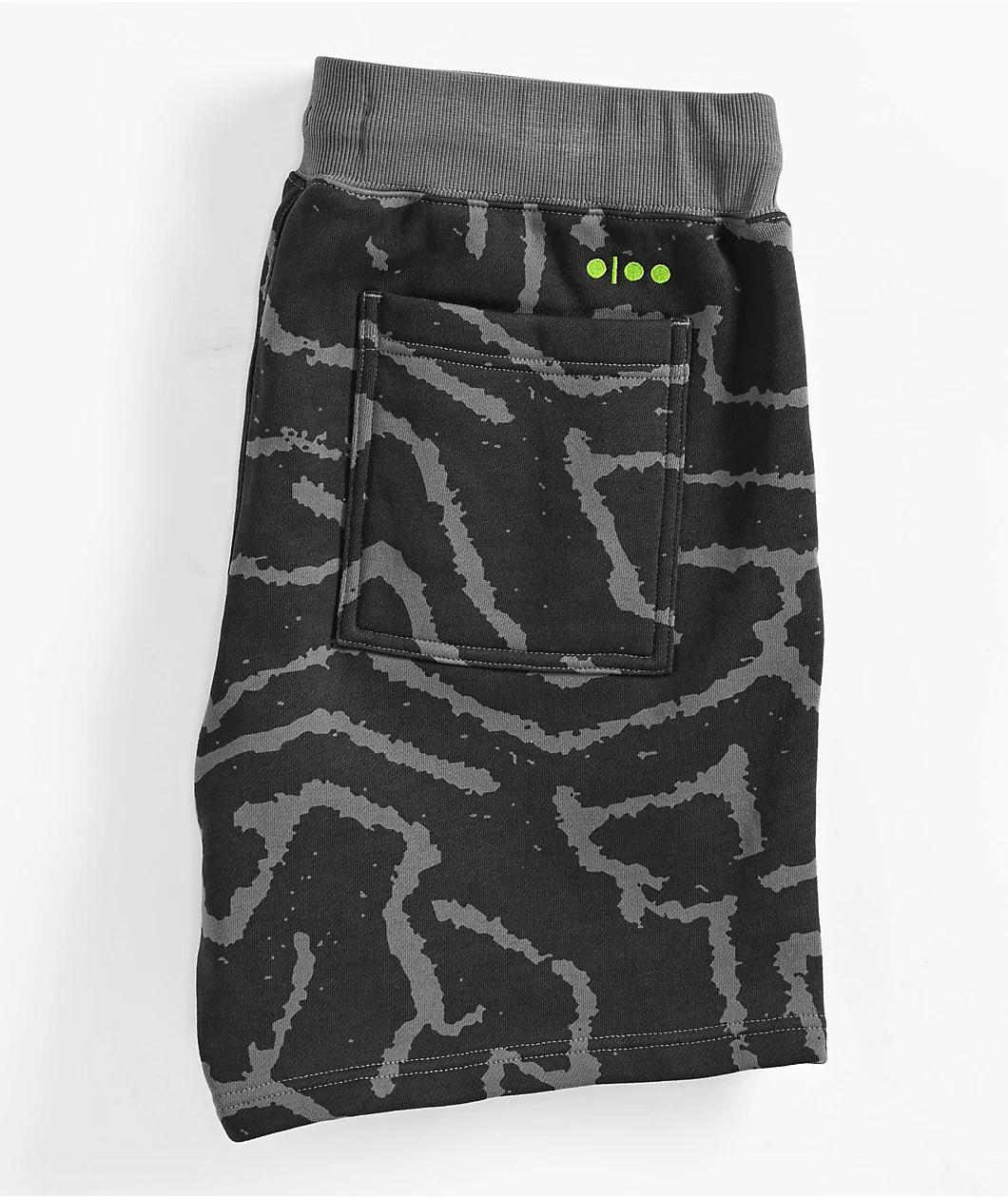 ITA Refraction Black Sweat Shorts Product Image