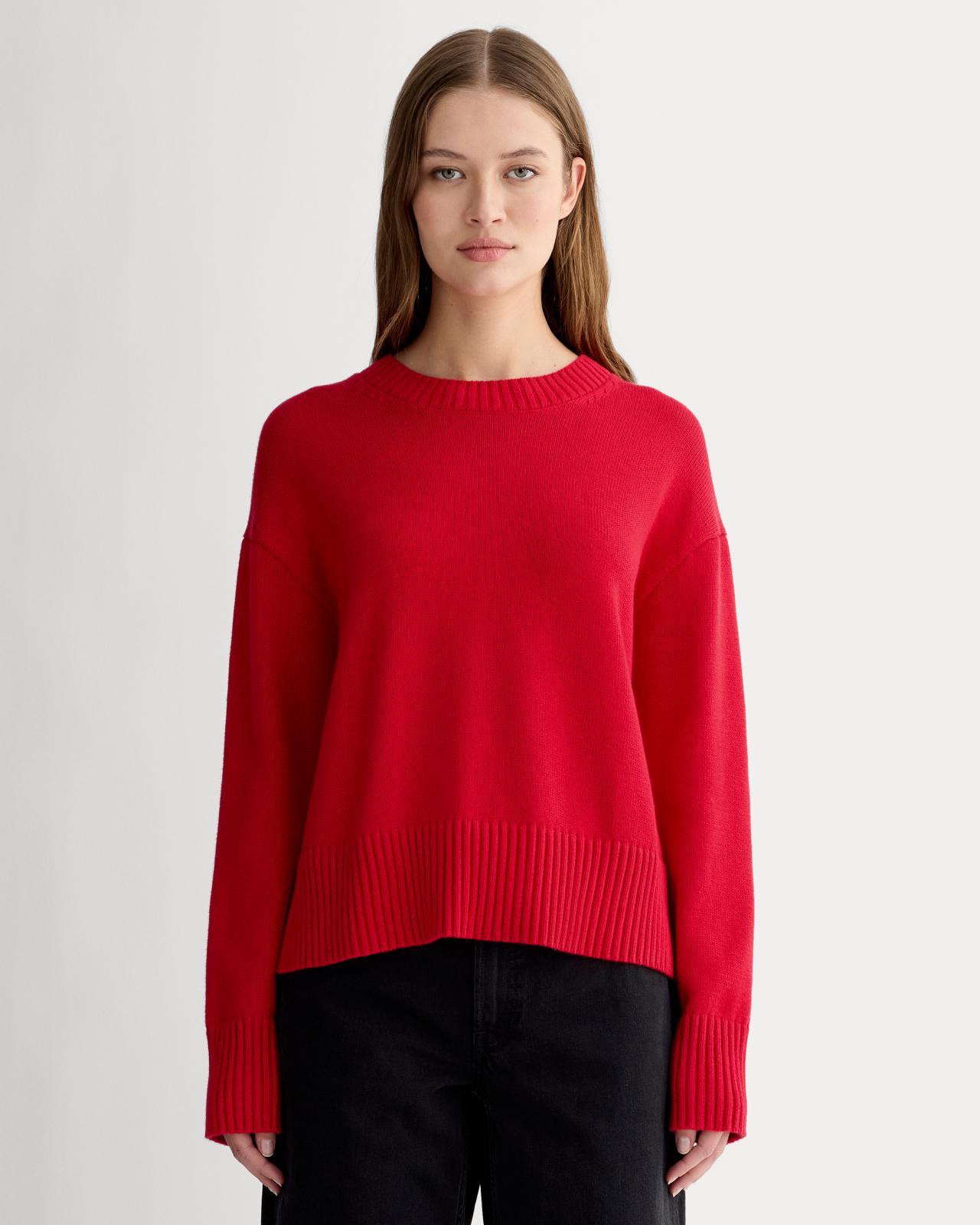 Womens Boxy Sweater in Everyday Cotton by Everlane Product Image