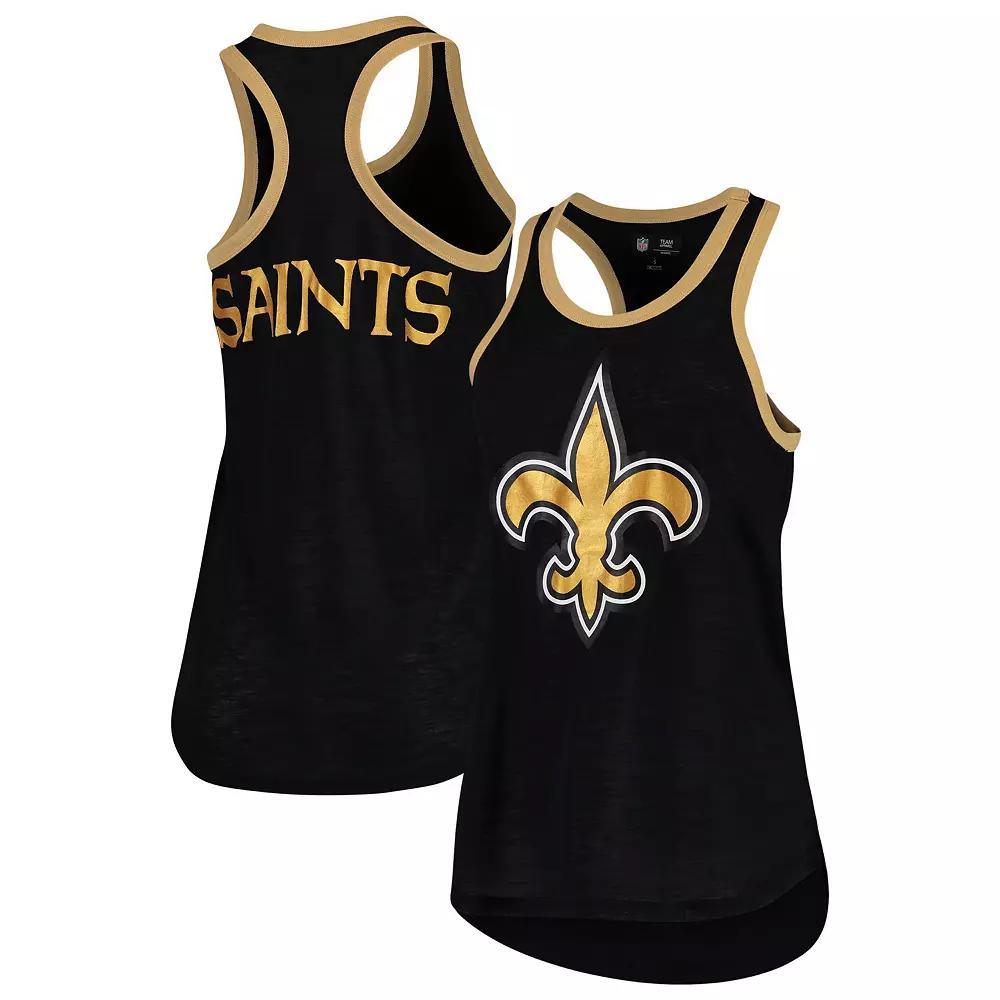 Women's G-III 4Her by Carl Banks Black New Orleans Saints Tater Tank Top, Size: Medium Product Image