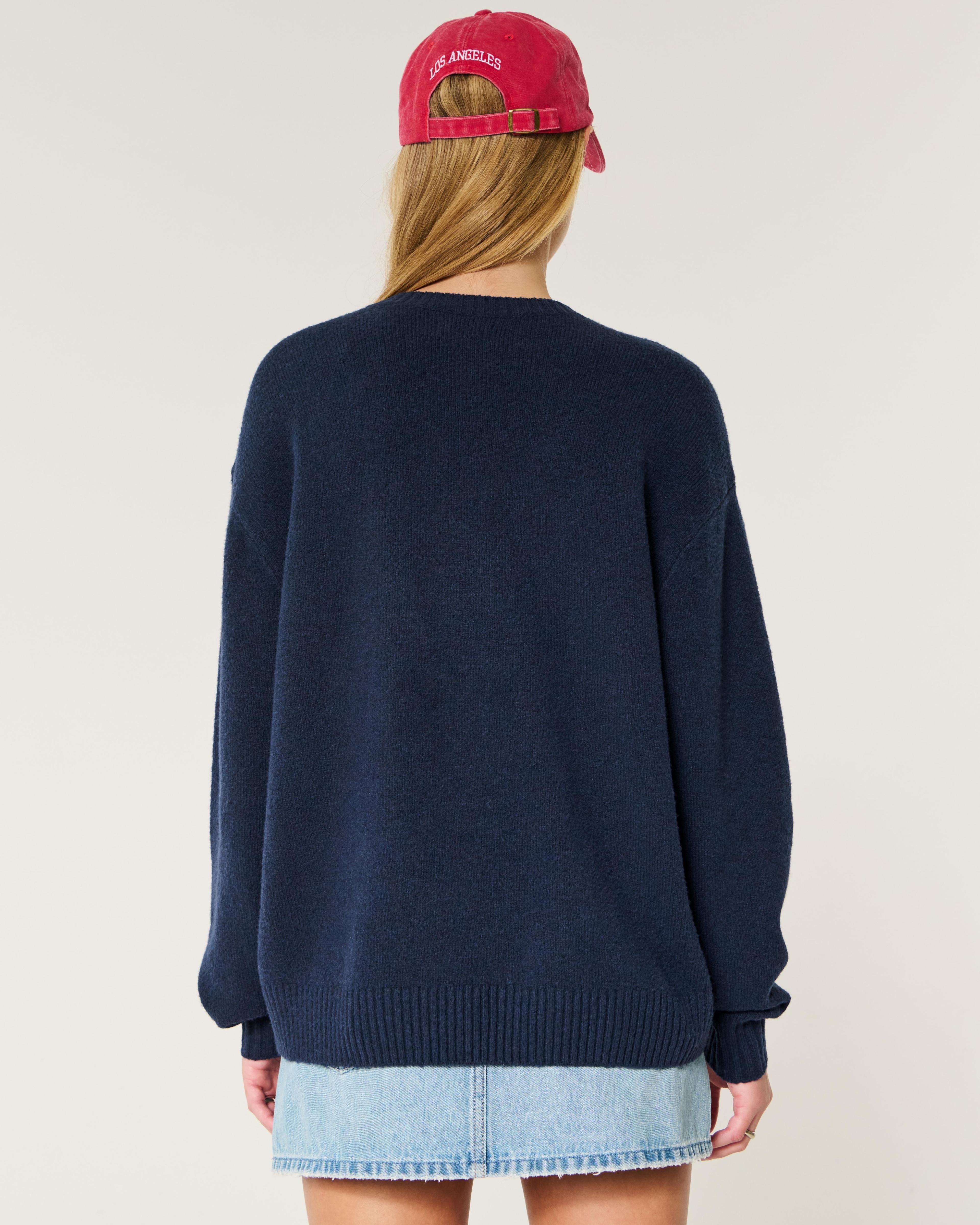 Hollister Comfy Cloud Oversized Go Team Graphic Sweater Product Image