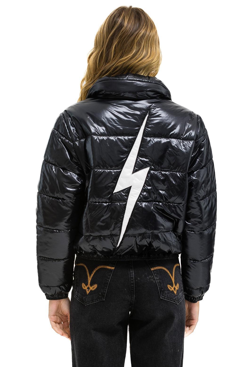 BOLT LUXE APRES PUFFER JACKET - GLOSSY BLACK Female Product Image