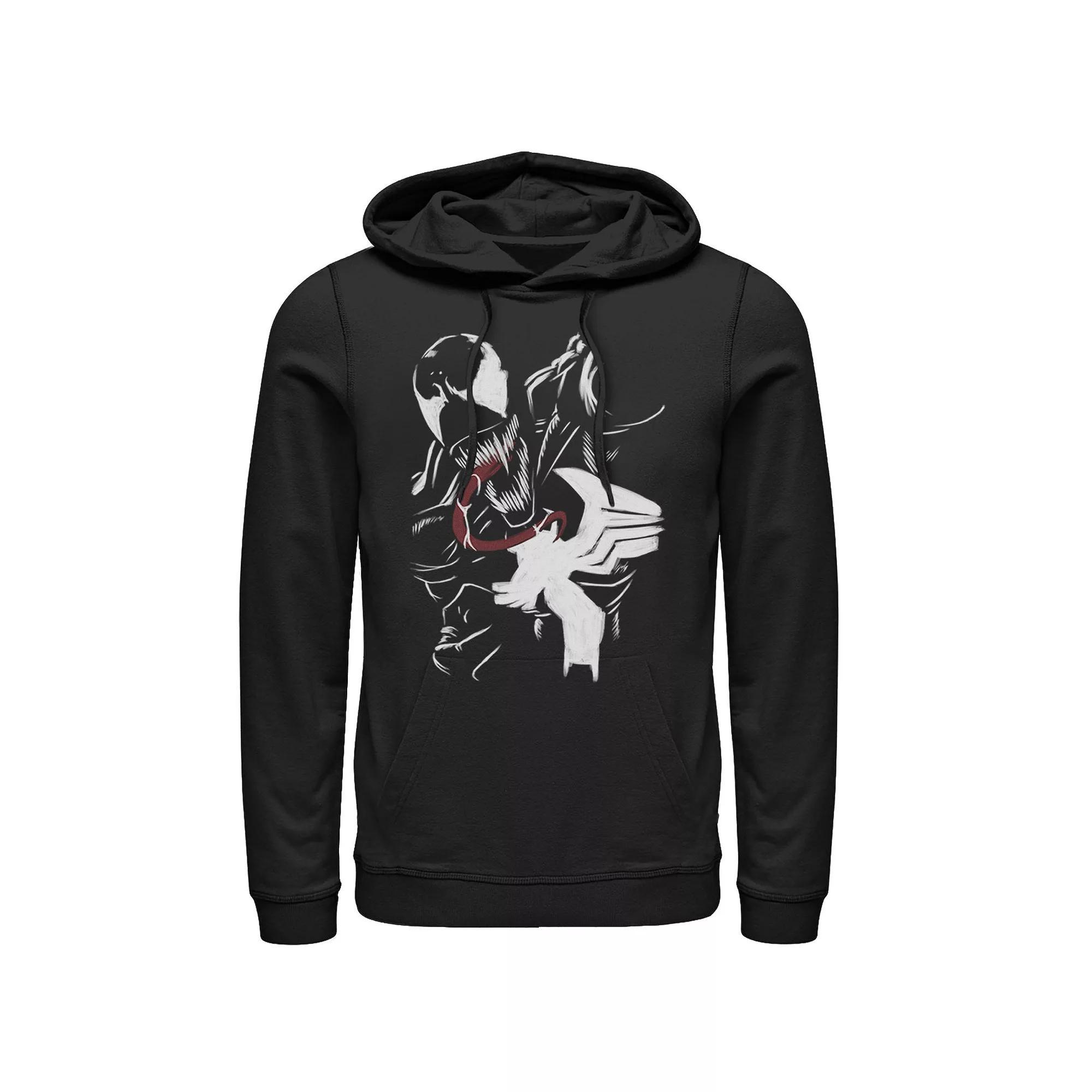 Men's Marvel Venom Close Up Roar Paint Art Hoodie,  Product Image