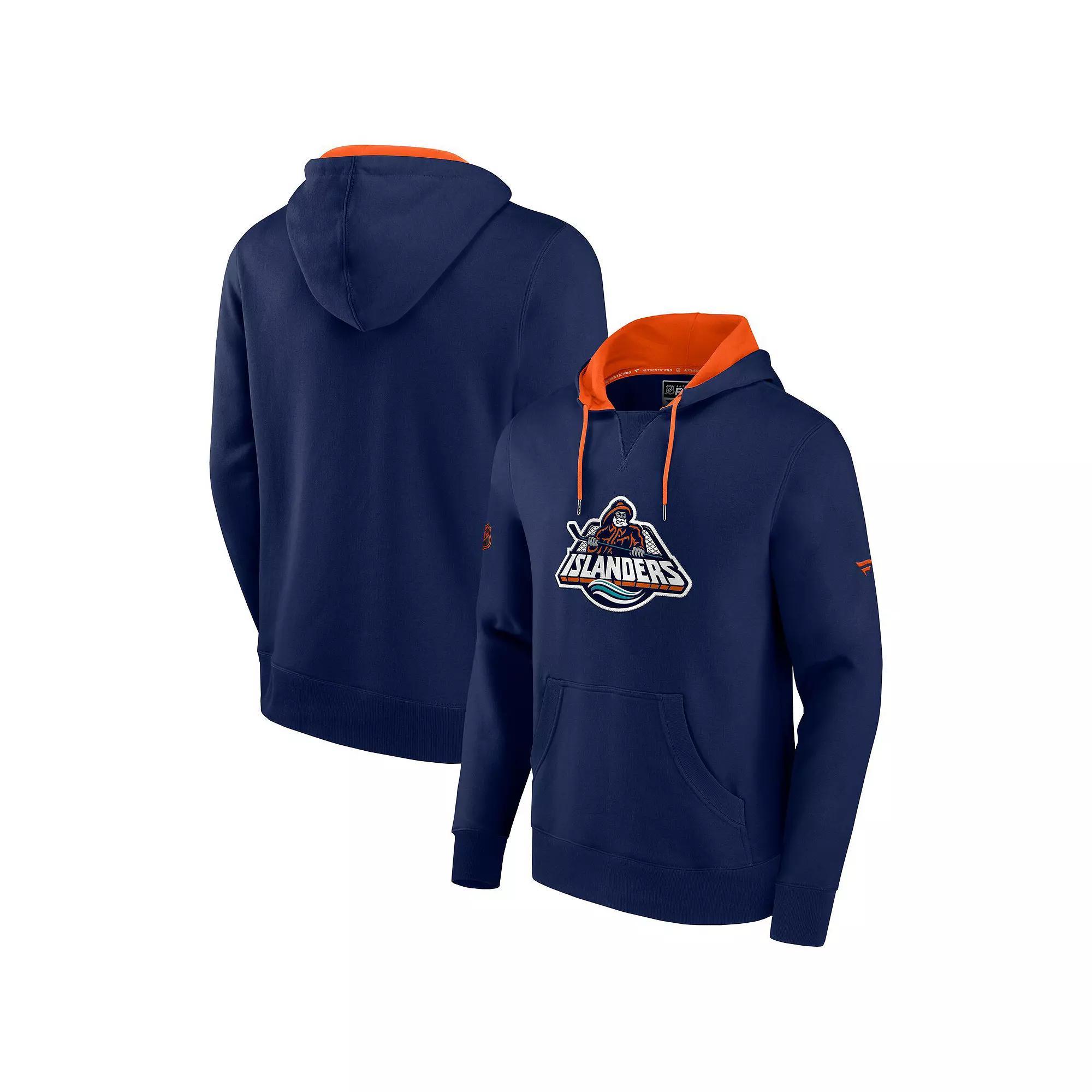 Men's Fanatics Branded Navy New York Islanders Special Edition 2.0 Team Logo Pullover Hoodie, Size: Small, Isl Blue Product Image