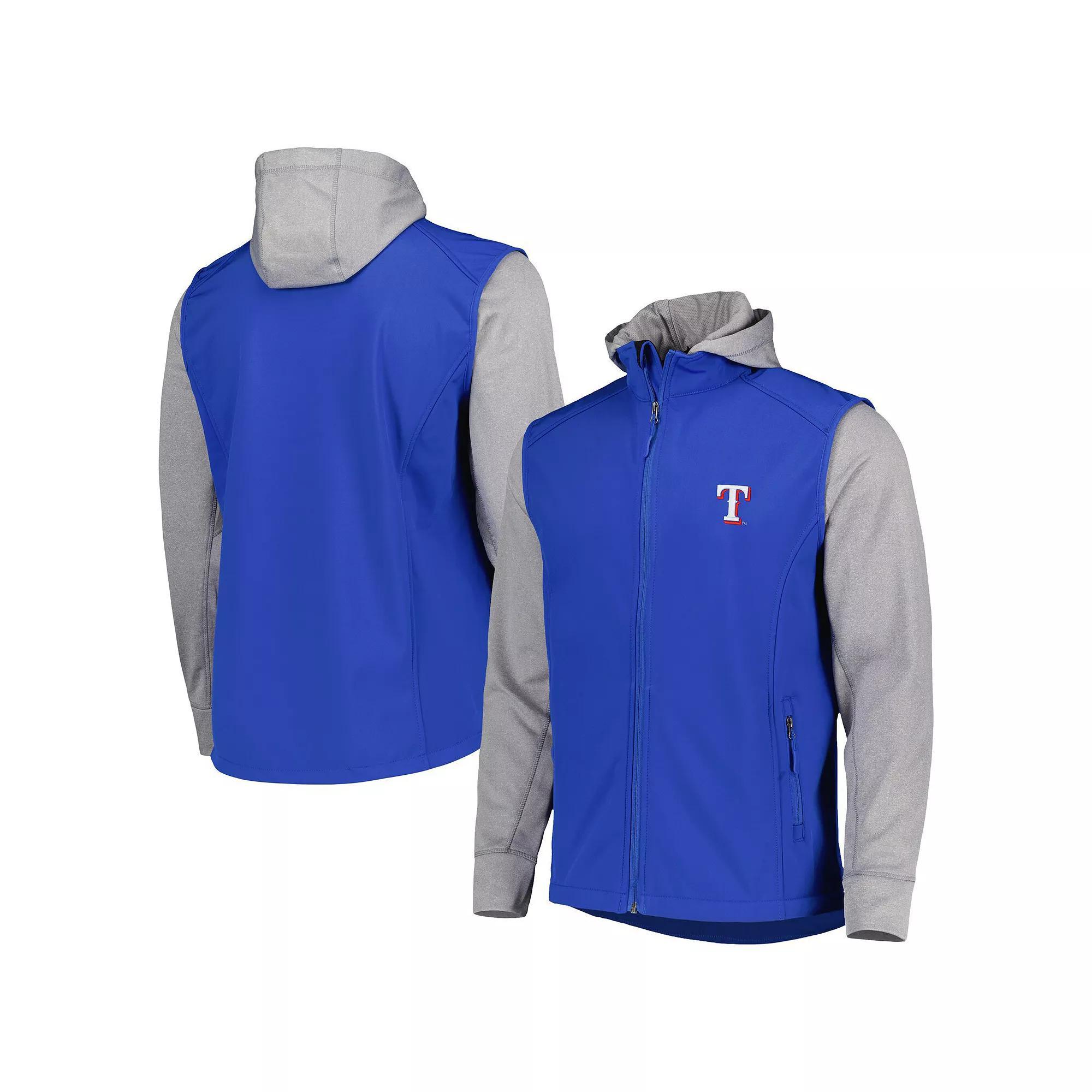 Men's Dunbrooke Royal/Heather Gray Texas Rangers Alpha Full-Zip Jacket,  Product Image