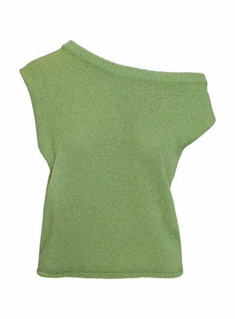 Ashfield Off Shoulder Top Green Product Image