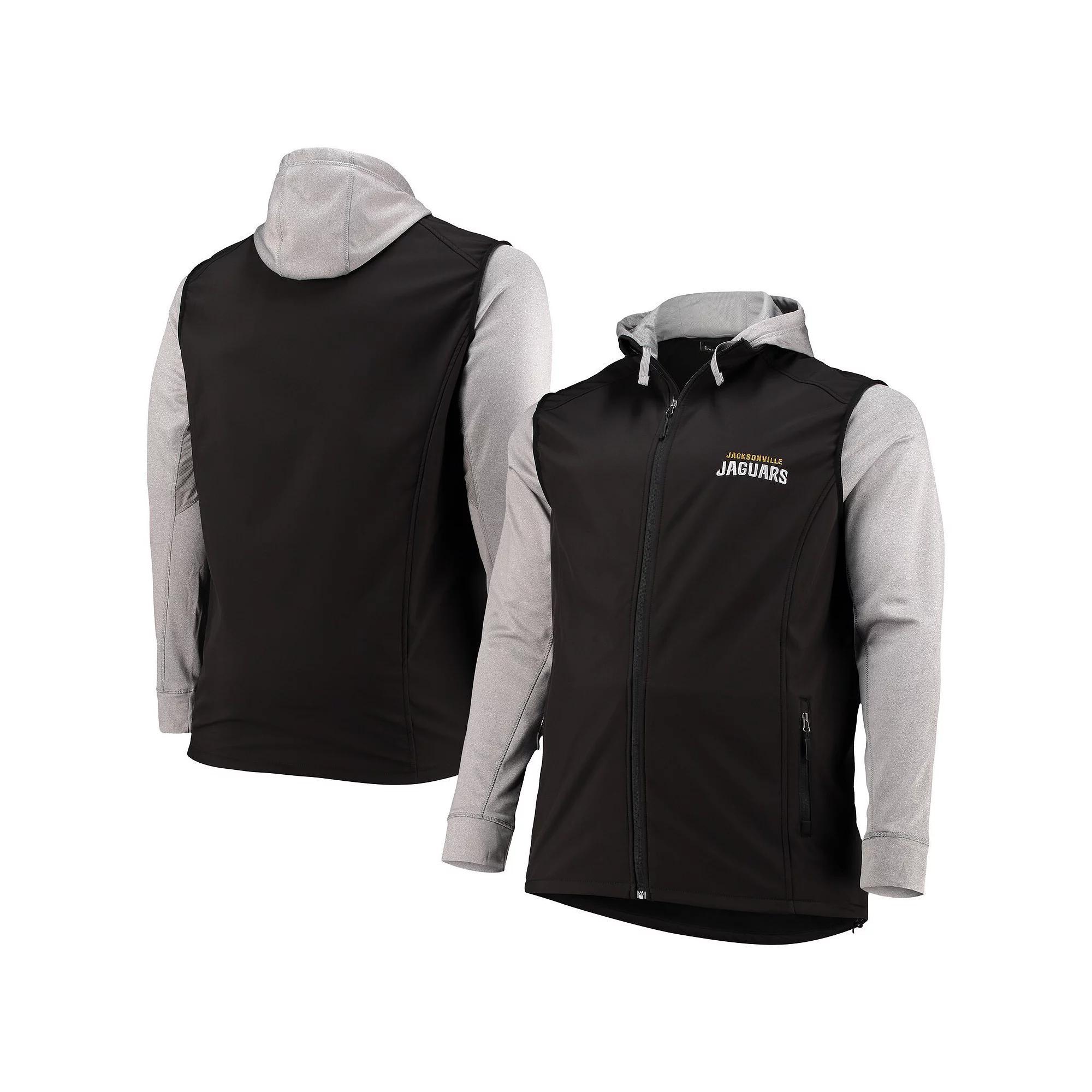 Men's Dunbrooke Black/Gray Jacksonville Jaguars Big & Tall Alpha Full-Zip Hoodie Jacket,  Product Image