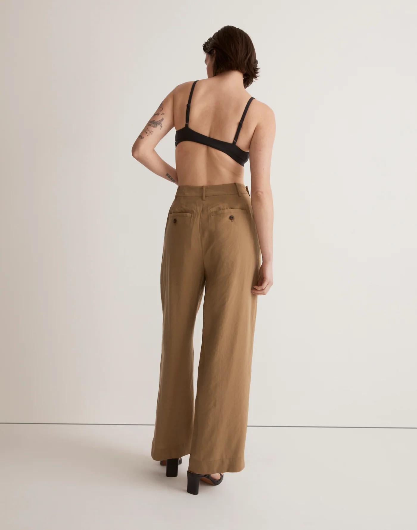 The Harlow Wide-Leg Ankle Pant in Softdrape Product Image